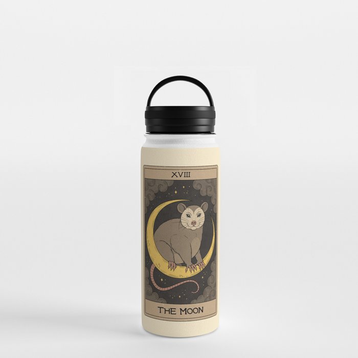 The Moon - Possum Tarot Water Bottle