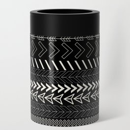 Monochrome Chevrons Can Cooler