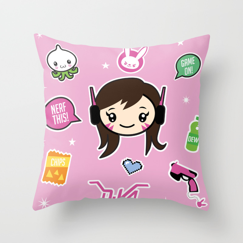 Cute Robot Lady Throw Pillow By Mimibun Society6
