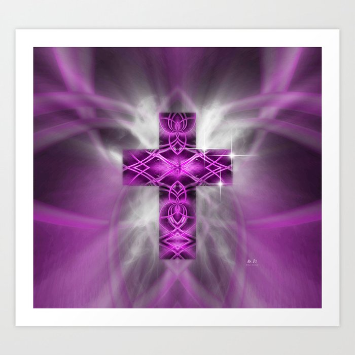 Purple Cross Art Print
