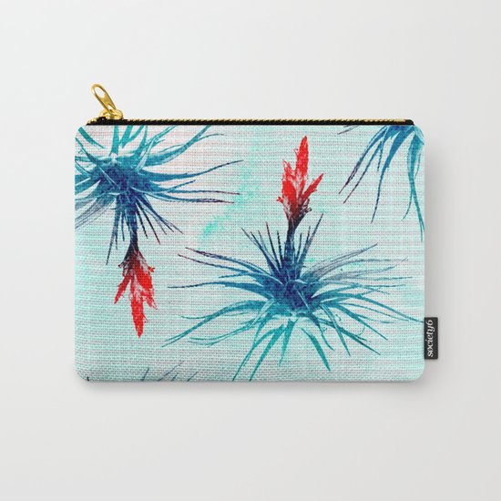 Tillandsia Flower Carry-All Pouch