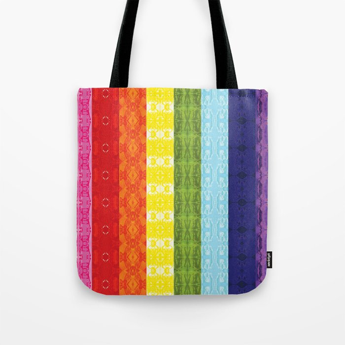 TorsoPattern Gay Pride Flag (Original 8-Color) Tote Bag