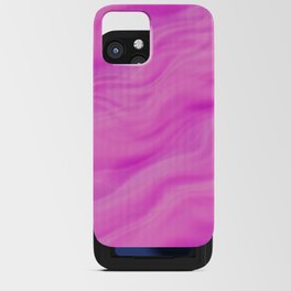 Bright wavy violet pink iPhone Card Case