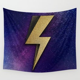 Gold Lighting Wall Tapestry