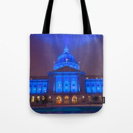 Blue City Hall Tote Bag
