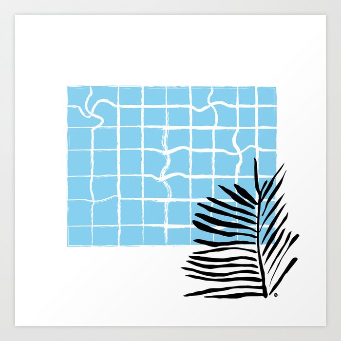 Swimming pool Art Print