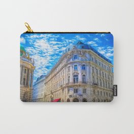 Streets of Vienna Carry-All Pouch | Architecture, Veinna, Oil, Austria, Europe, Vienna, Sky, Historic, Acrylic, Beautiful 