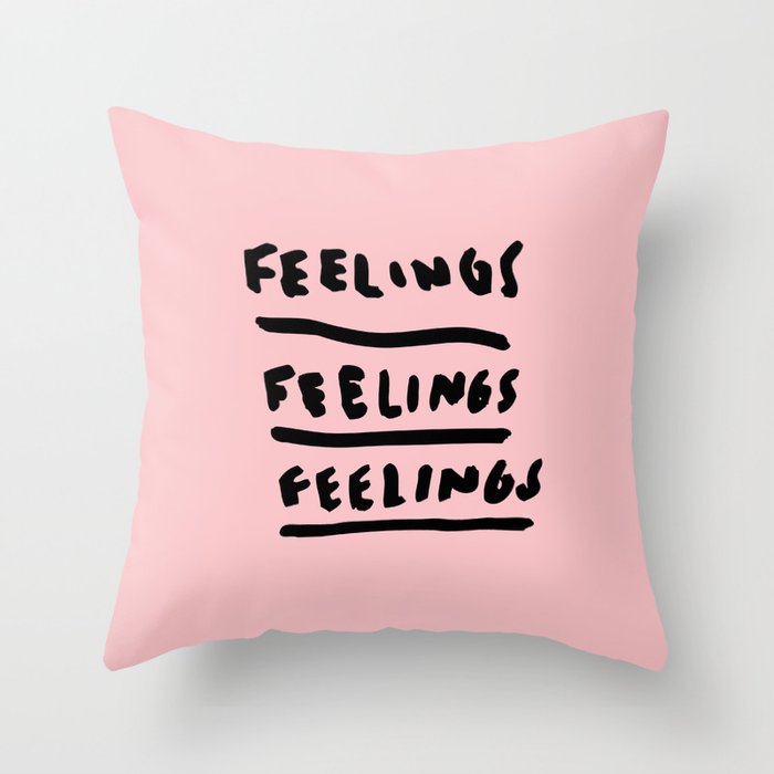 Feelings Throw Pillow By Melodyhansen Society6