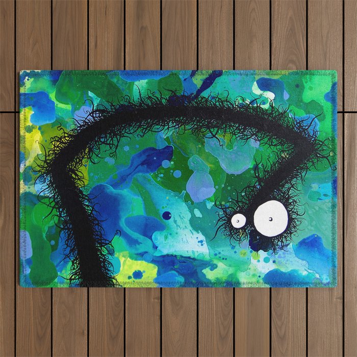 The Creatures From The Drain painting 42 Outdoor Rug