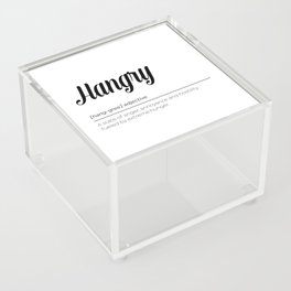 Hangry Definition Acrylic Box