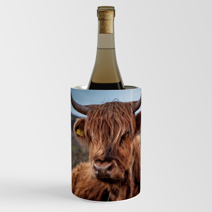Scottish Highland Cow | Scottish Cattle | Cute Cow | Cute Cattle 03 Wine Chiller