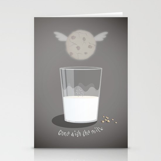 Gone with the milk Stationery Cards