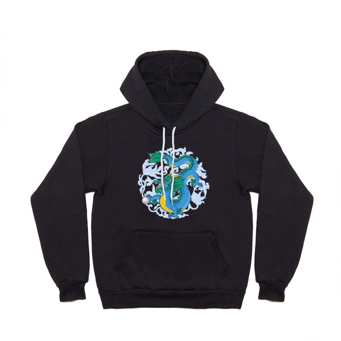 Blue Dragon with pearl Hoody