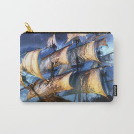 Ancient Spanish Galleon Carry-All Pouch