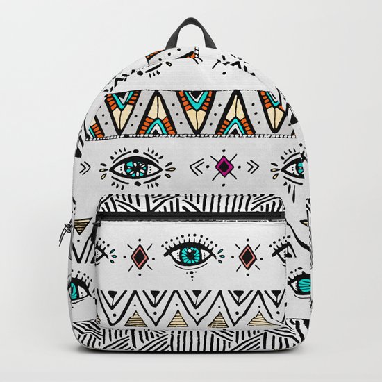 Pattern Indie boho eyes Backpack