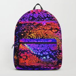 Astronomy Dominea Abstract Galaxy Acrylic Pour Painting Backpack