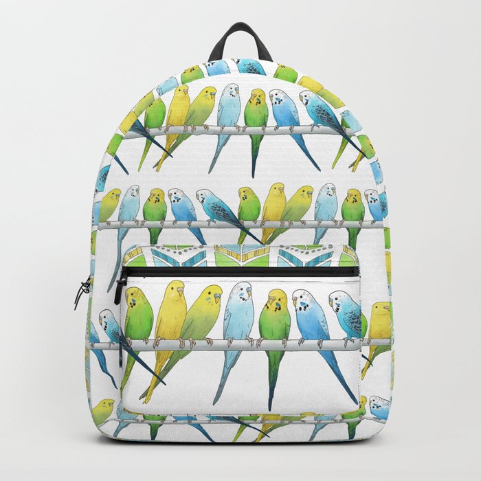 Row of Budgies Backpack