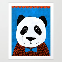 Cute Panda Illustration Art Print