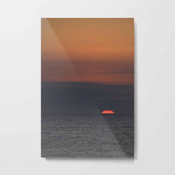 Sunset on Lake Michigan Metal Print