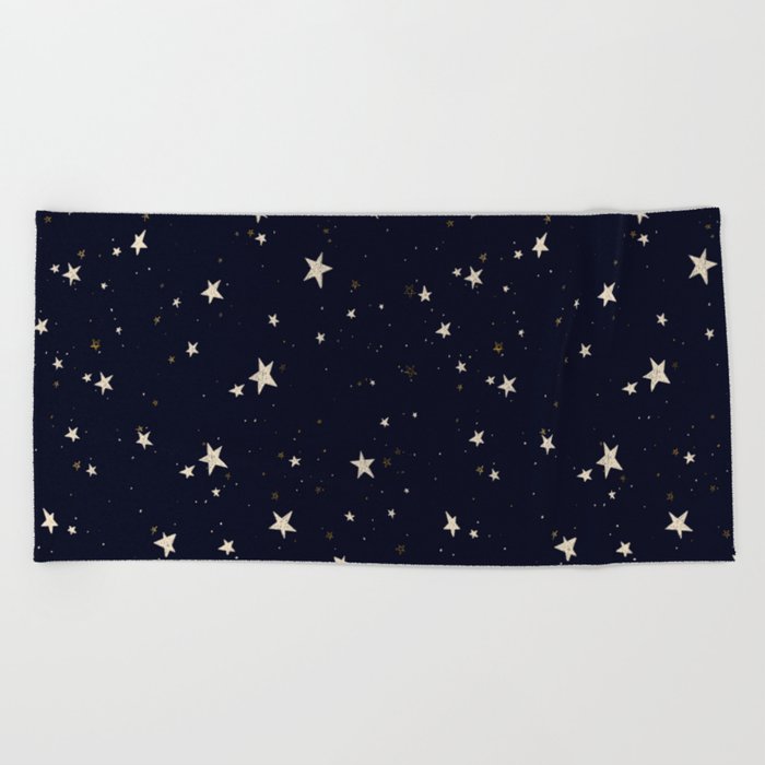 Starry Night Sky Beach Towel