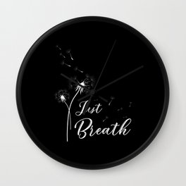 Just Breath Wall Clock