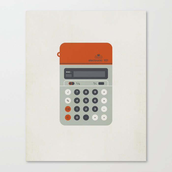 Vintage Calculator Series: “Electronic 101” Canvas Print