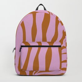 Big Wavy Pink Plant Backpack