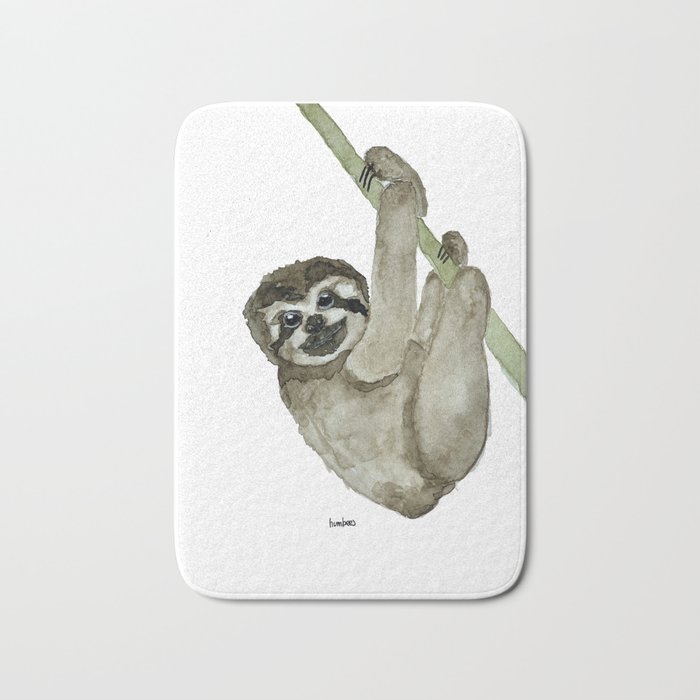 The Animal series, the sloth Bath Mat