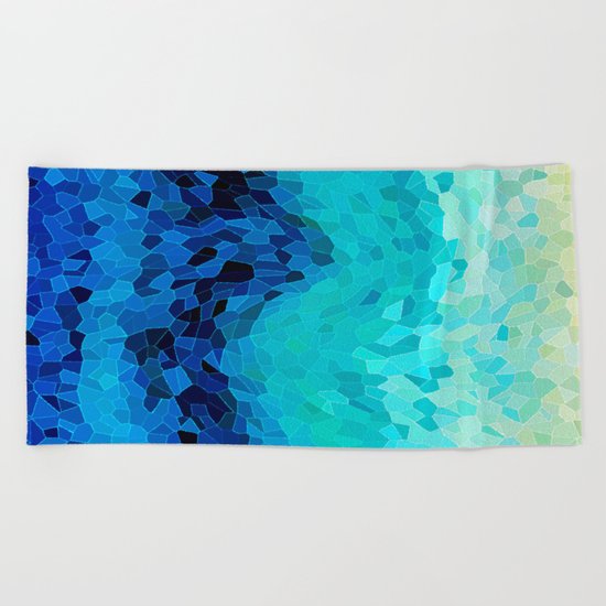 INVITE TO BLUE Beach Towel