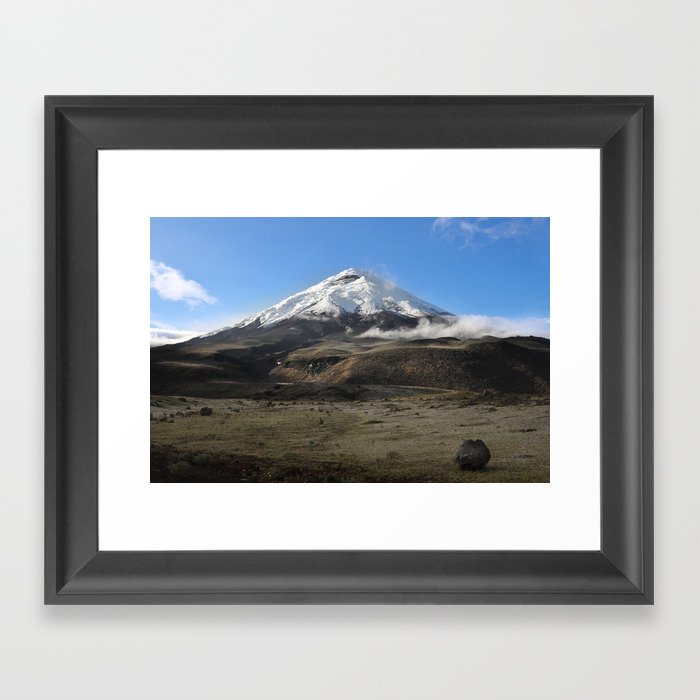 Cotopaxi volcano Framed Art Print