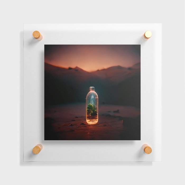 Abstract in a Bottle Floating Acrylic Print