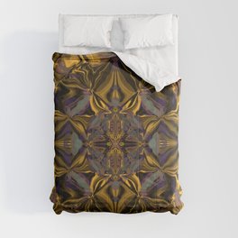 Multidimensional Vintage Golden Bling  Comforter