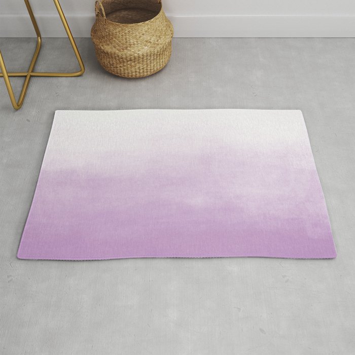 Ombre Paint Color Wash (lilac/white) Rug