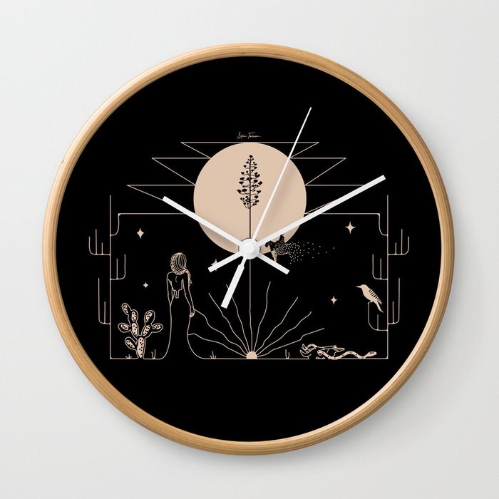 It Was All A Dream - Black & Tan Wall Clock