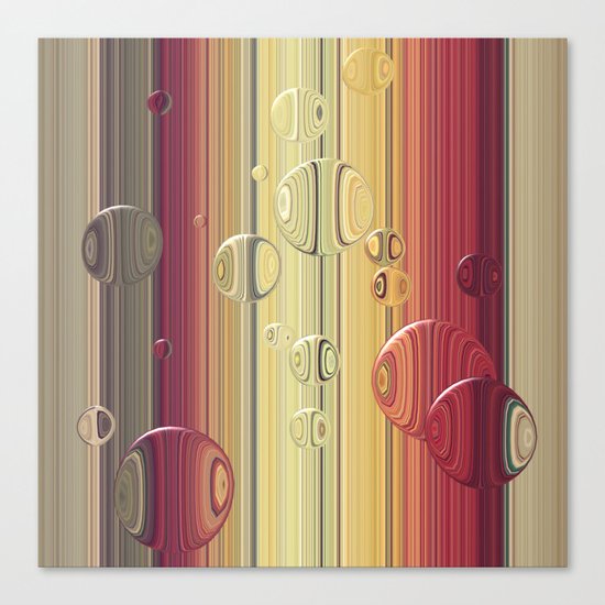 Lines/circles Canvas Print
