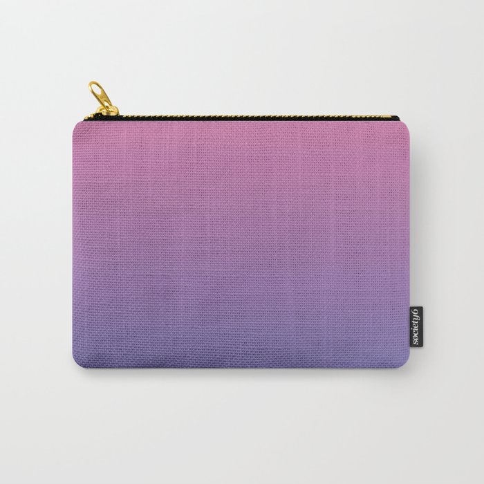 Blueberry Dawn. Blue & Pink  Ombre Pattern Carry-All Pouch