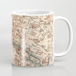 Vintage Map of Paris Mug