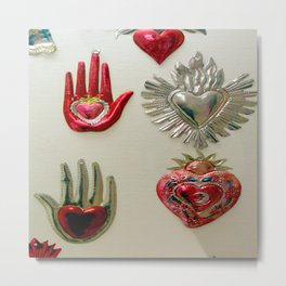 Don't Stop...In The Name Of Love Metal Print | Oneofacard, Wallart, Color, Hands, Paintedtin, Metalheart, Funcaption, Hearts, Mexicanmilagros, Ornaments 