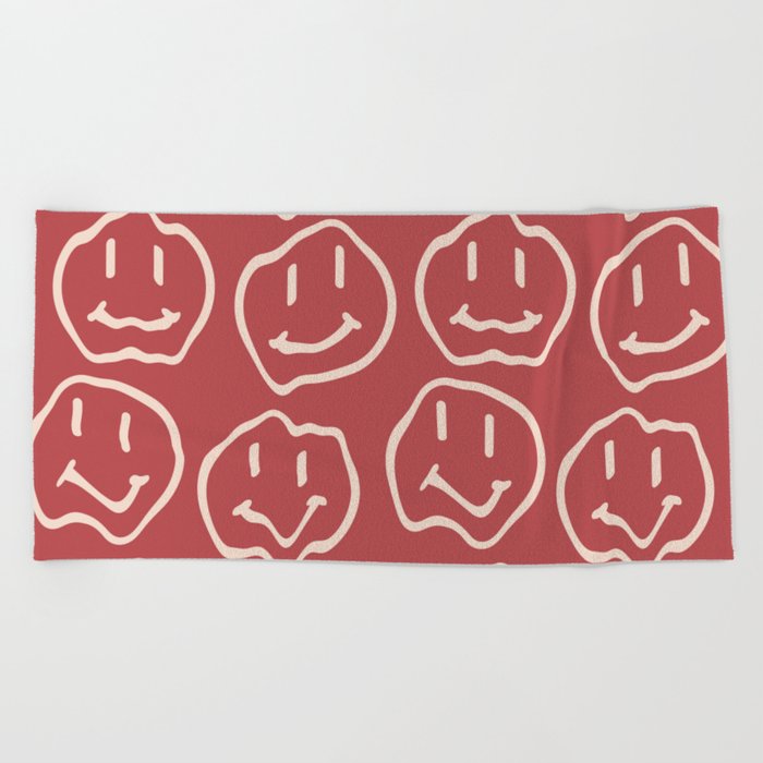 Liquified Faces Beach Towel