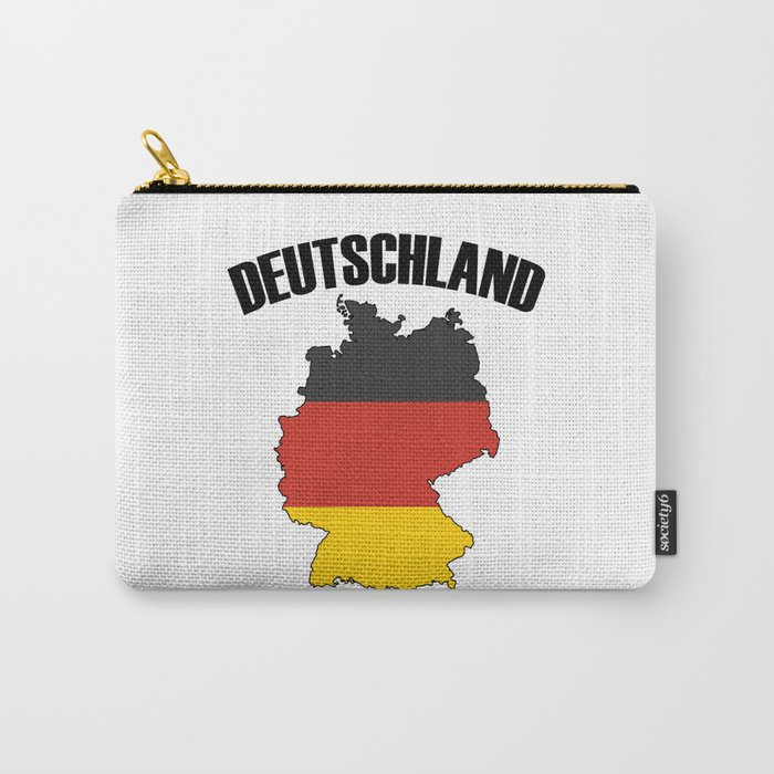 Germany Map - Deutschland Flag Travel Carry-All Pouch