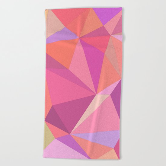 Triangle abstract Beach Towel