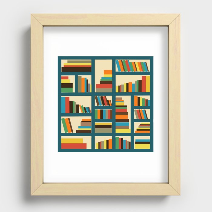 library Recessed Framed Print