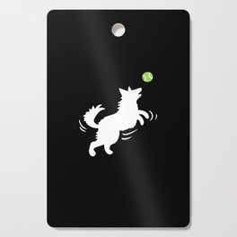 German Shepherd Dog Catching Tennis Ball Cutting Board