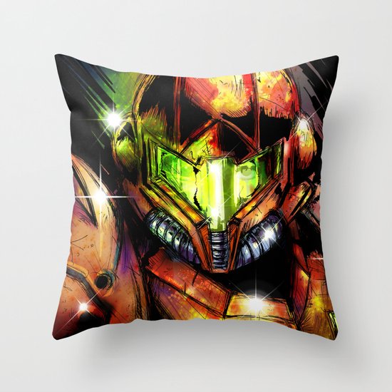 Samus Throw Pillow
