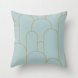 Art Deco Arches Throw Pillow