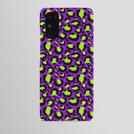 Neon Purple Green Leopard Pattern Android Case