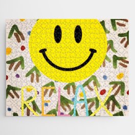 Relax Happy Emoji Jigsaw Puzzle