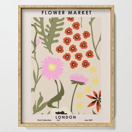 Flower Market. London Serving Tray