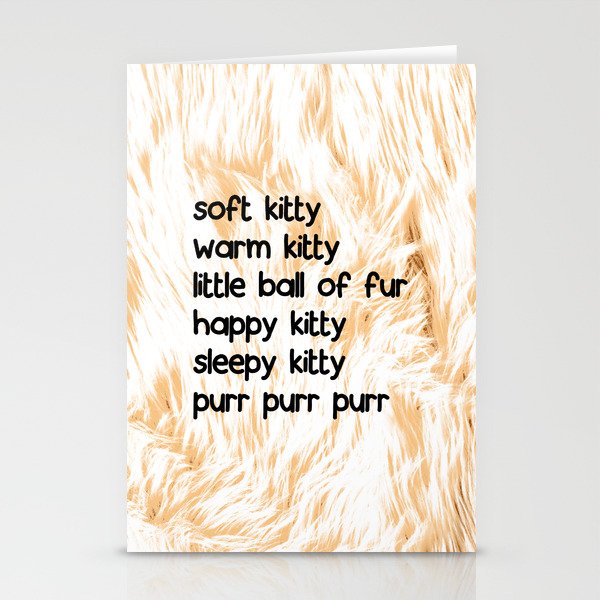 Soft Kitty Stationery Cards