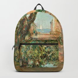 Classical Masterpiece 'Provincetown, Cape Cod' by Frederick Childe Hassam Backpack